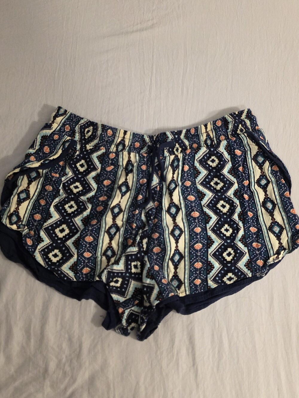 Patterned Flowy Shorts